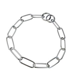 COLLAR ESLABON LARGO ACERO CROMADO 