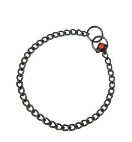 COLLAR ESLABON CORTO INOX.NEGRO 