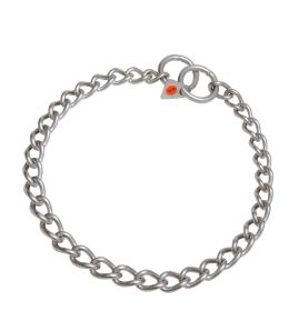 COLLAR ESLABON RETORCIDO  3MM INOX. MATE 