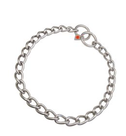 COLLAR ESLABON RETORCIDO 4MM INOX. MATE 