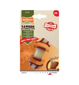 NYLABONE RAWHIDE KNOT BONE BEEF