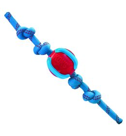 KONG JAXX BRIGHTS BALL W/ROPE ASSORTED M 