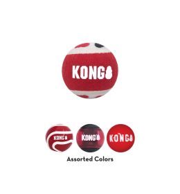 KONG SIGNATURE BALLS 4-PK ASSORTED M