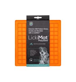 LICKIMAT PERRO CLASSIC PLAYDATE NARANJA