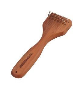 RASTRILLO HS 2 FILAS MANGO MADERA DE PERA