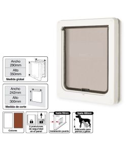 PUERTA ACCESO PERRO 26,7*22 BLANCA